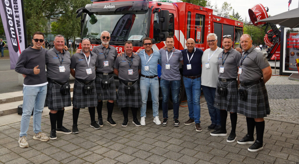 team photo exhibition, interschutz 2026, partnership, Emergency One, Touw, fire engine